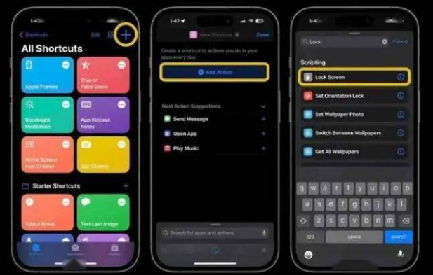 武冈苹果14锁屏维修店分享iPhone14升级iOS16.4后如何创建锁屏快捷方式 