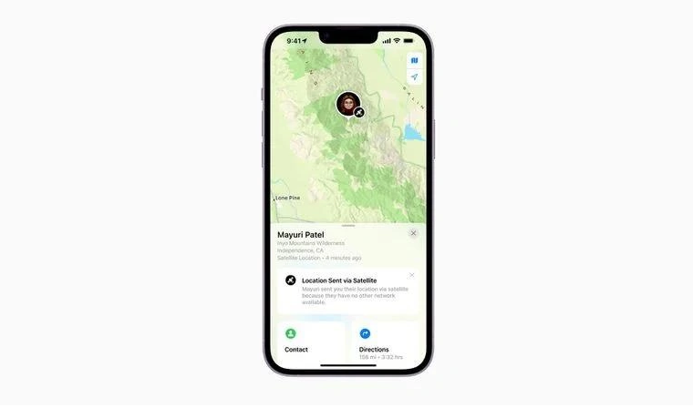 武冈苹果14维修分享iPhone14系列中 FindMy功能通过卫星分享位置方法教程 