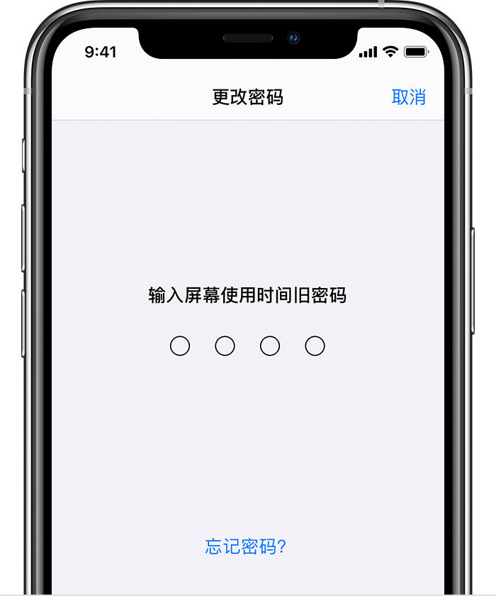 武冈苹果手机维修分享iOS 14 忘记屏幕使用时间密码怎么办 